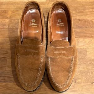 Alden Brown Suade Loafers